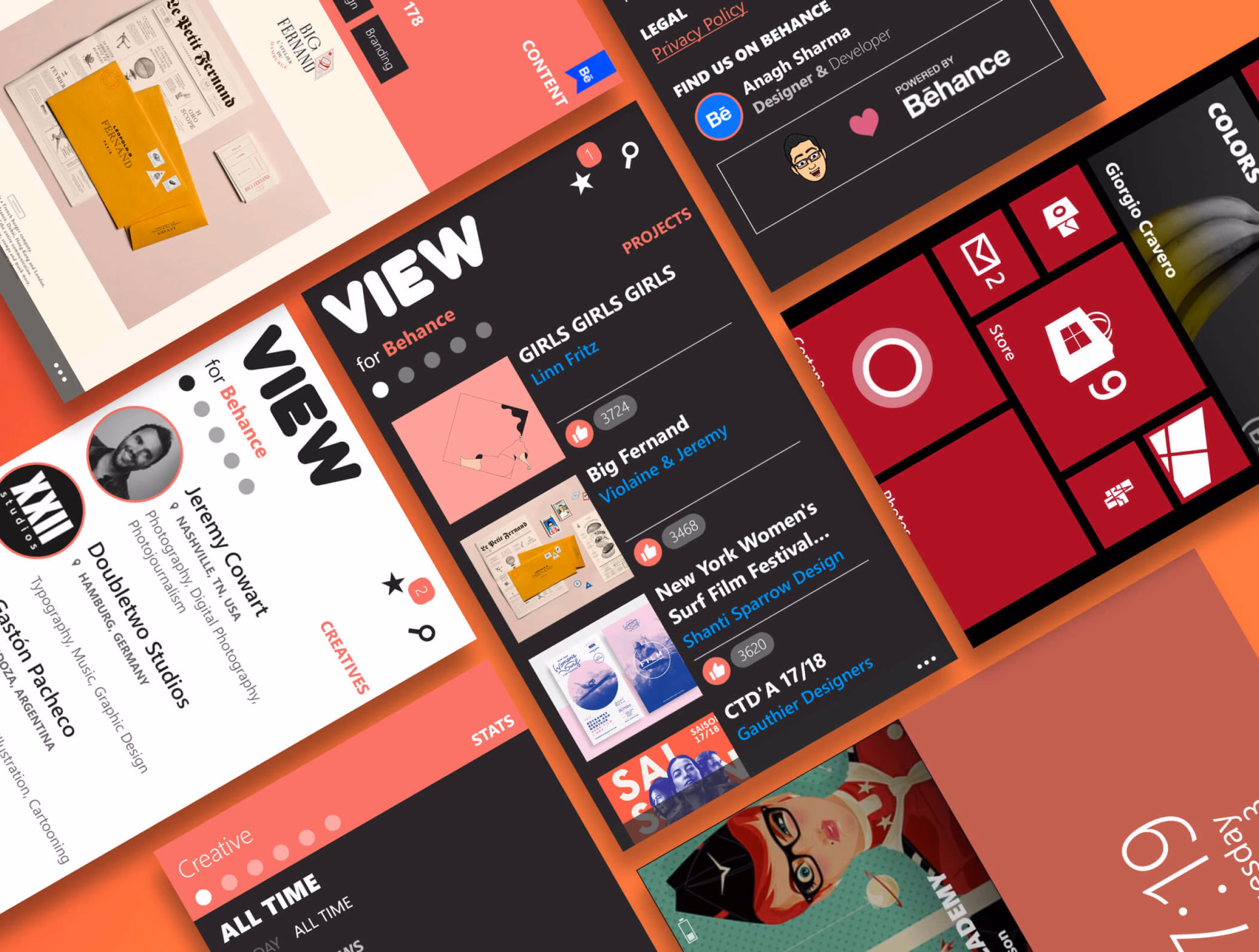 Visual Design Showcase Collage